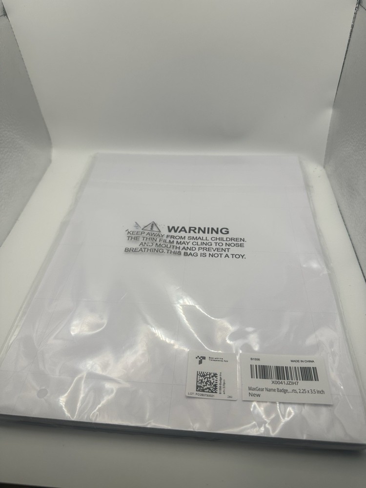 MaxGear Name Badge Inserts 2.25” x 3.5” – 320 Count – Printable Matte White