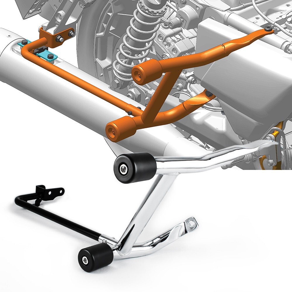 Saddlebags Guards Crash Rails Bars For Harley Touring Road Street Glides 14-25