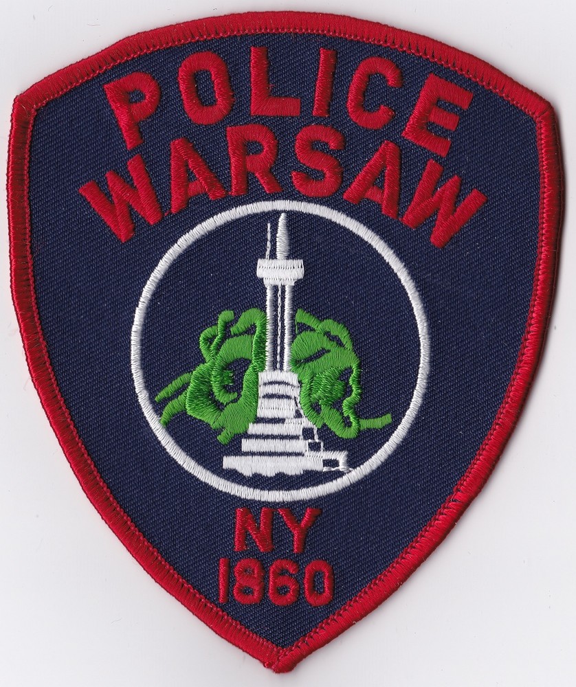 Warsaw Police Patch New York NY