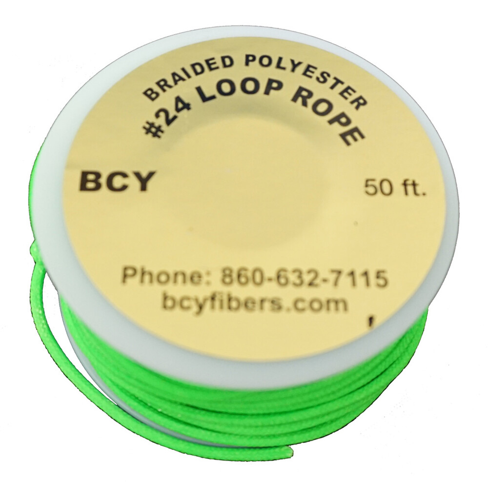 BCY 66529 24 D-Loop Material Neon Green 50 Ft.