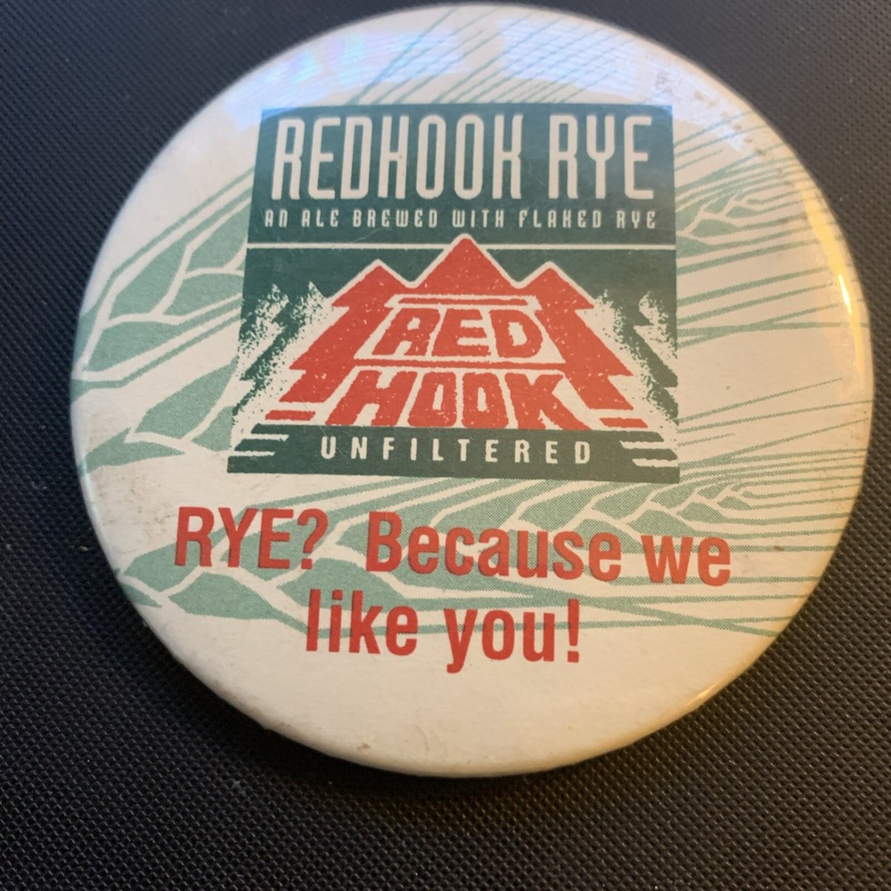 Red Hook Rye Ale Advertising Pinback Button