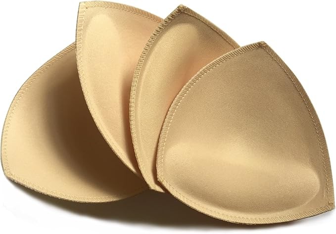 3 Pairs Removeable Push up Triangle Bra Pads Inserts Replacement Pad for Bikinis