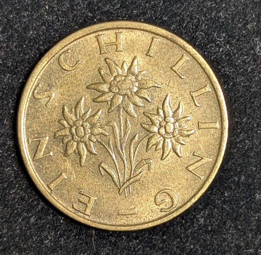 1969 Austria 1 Schilling Circulated KM# 2886