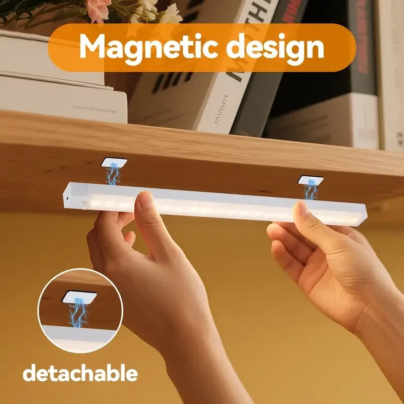 6-Pack 30cm LED Motion Sensor Cabinet Lights Wireless Rechargeable Closet