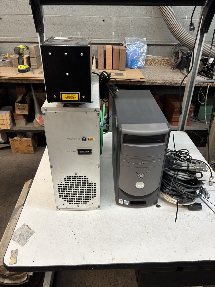 Laservall Fiber Laser Marking System 6”Mark Field, PC And Marking Software