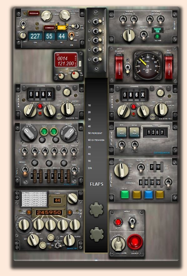 C130 HERCULES COCKPIT instrument panel CDkit