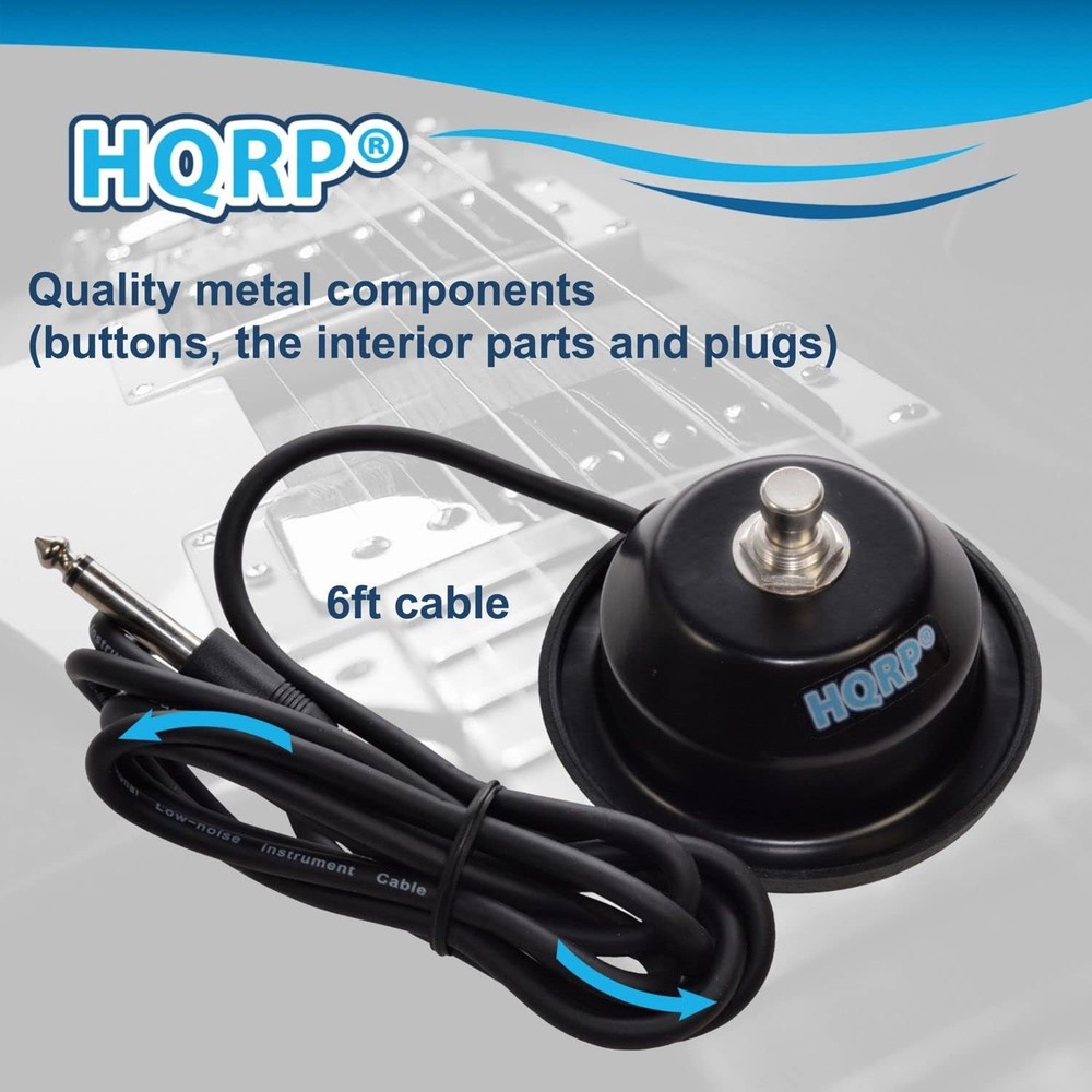 1-Button Guitar Amp On/Off Footswitch With 1/4-Inch Jack