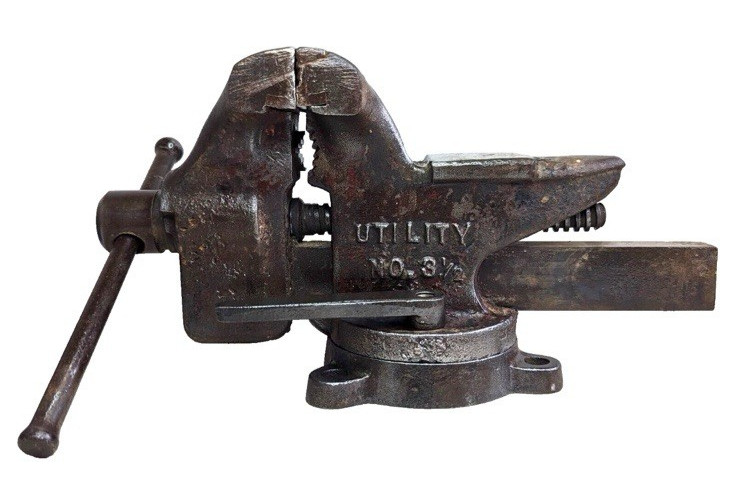 Vintage Simplex Tool Co. Utility Vise 3-1/2" Jaws USA