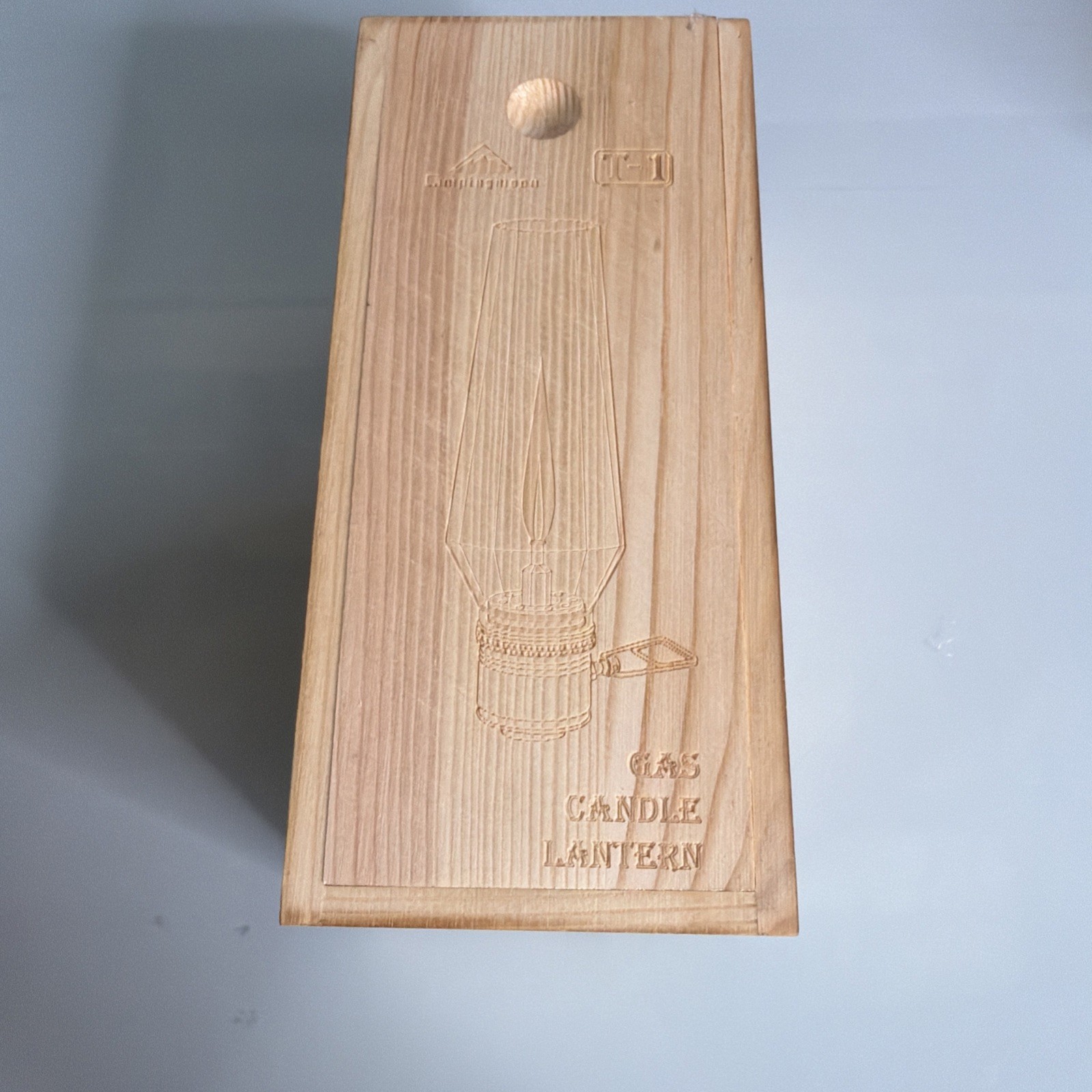 CAMPINGMOON Camping Gas Lantern with Wooden Lantern Case T-1