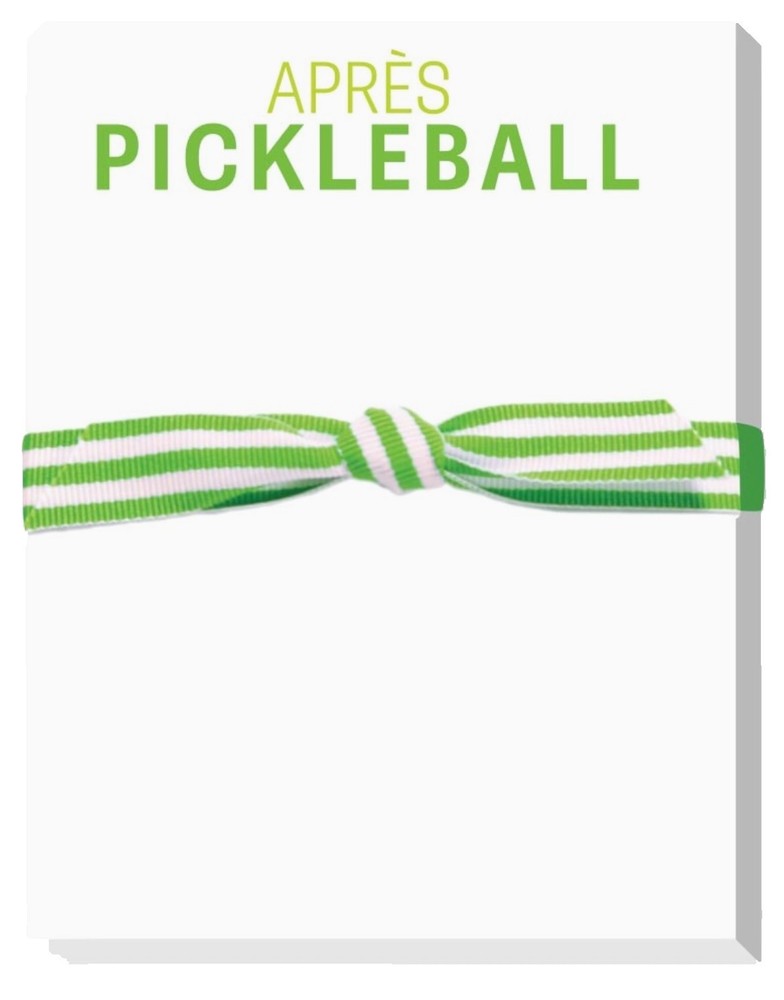 Pickleball Theme "Apres Mini" Notepad - Great for taking notes - 50 Sheets