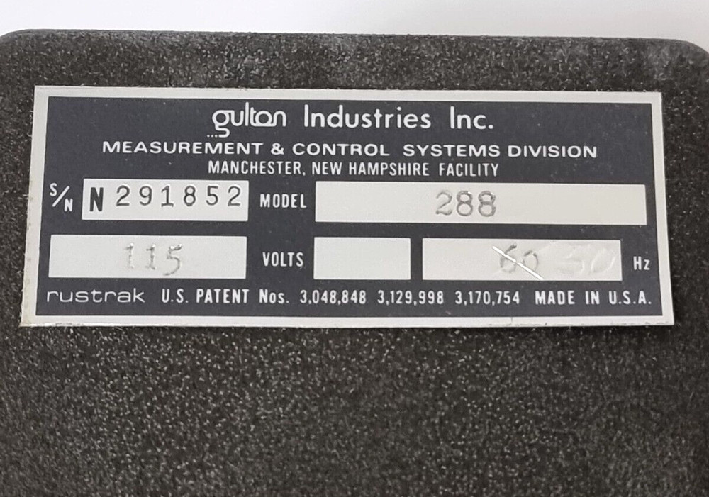 GULTON RUSTRAK 288 Chart Recorder