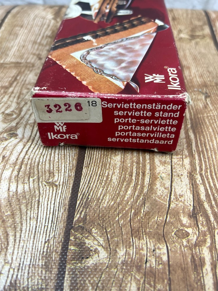 WMF Ikora Silver Plated Napkin Holder Germany Vintage with box