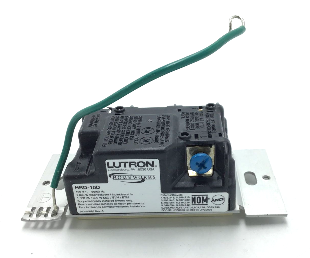 Lutron HomeWorks HRD-10D-IV (Ivory) 120V Dimmer