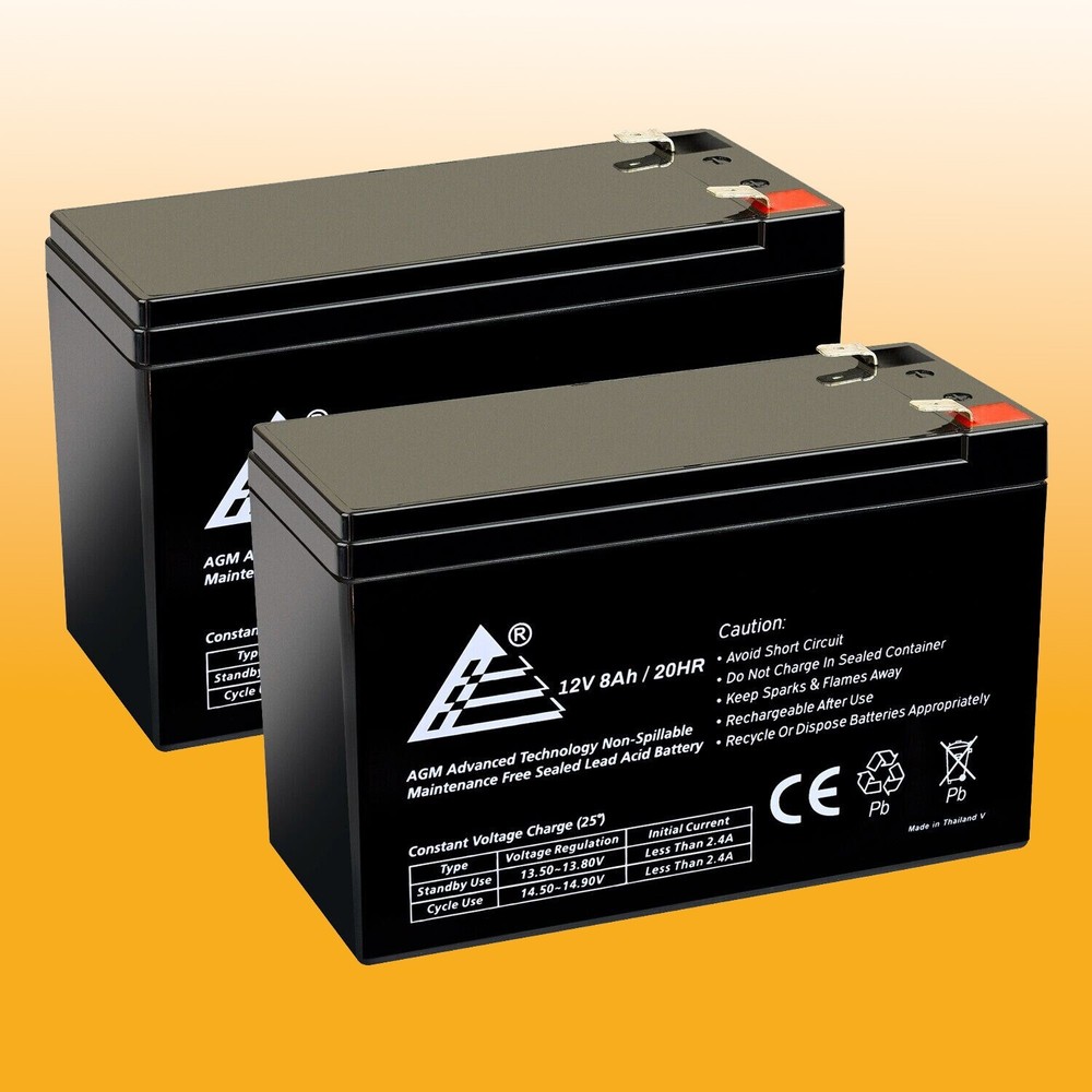 ExpertBattery 2 Pack - BATTERY REPLACEMENT. ENDURING 6-DW-7 12V 8AH UB1270