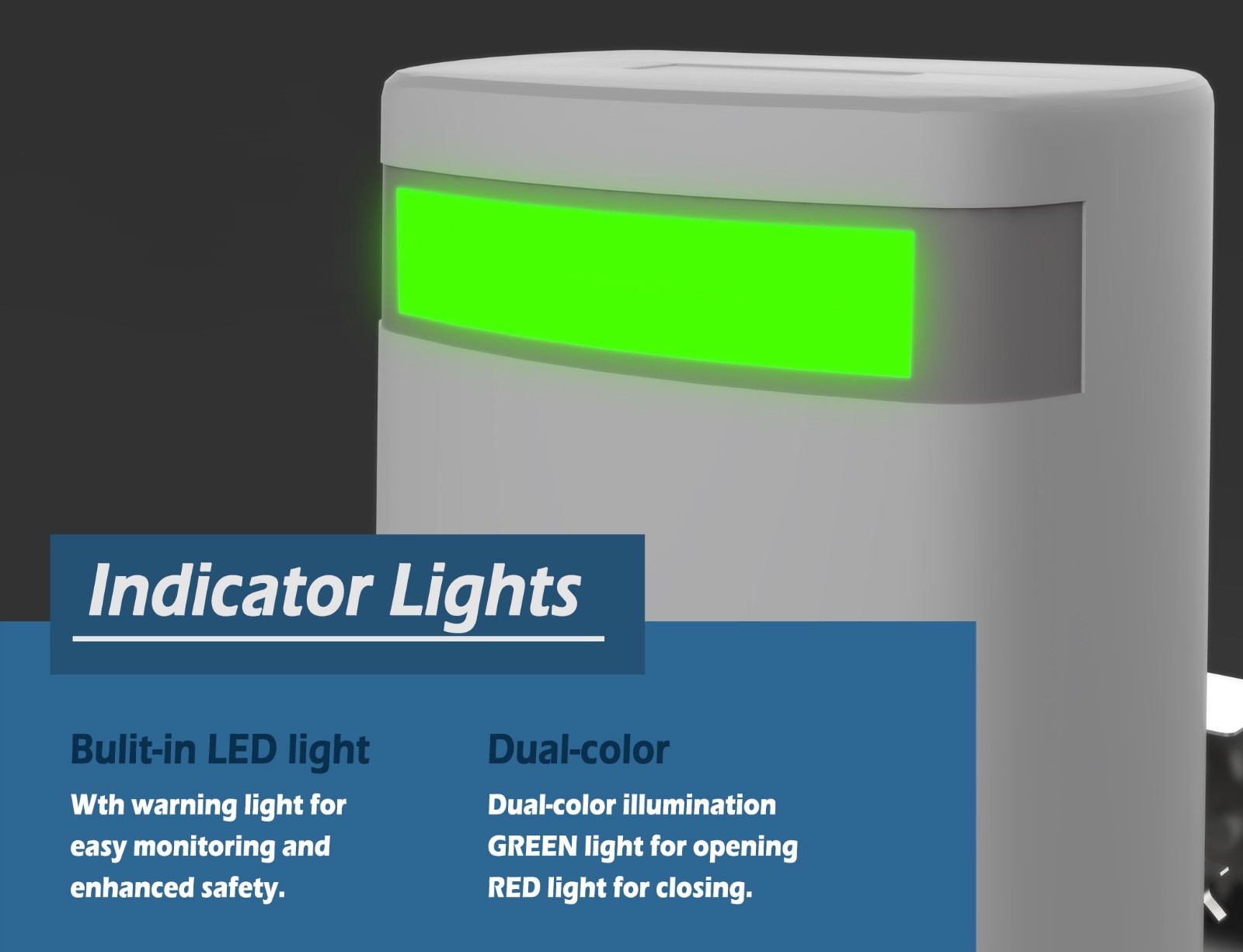 Blütezeit Chain Sliding Gate Opener 1400LB w/25W Solar Panel/WiFi/Battery Backup