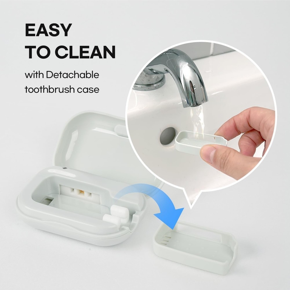 Compact HubiCare Toothbrush Case - Large Head Compatible, Safe & Stylish
