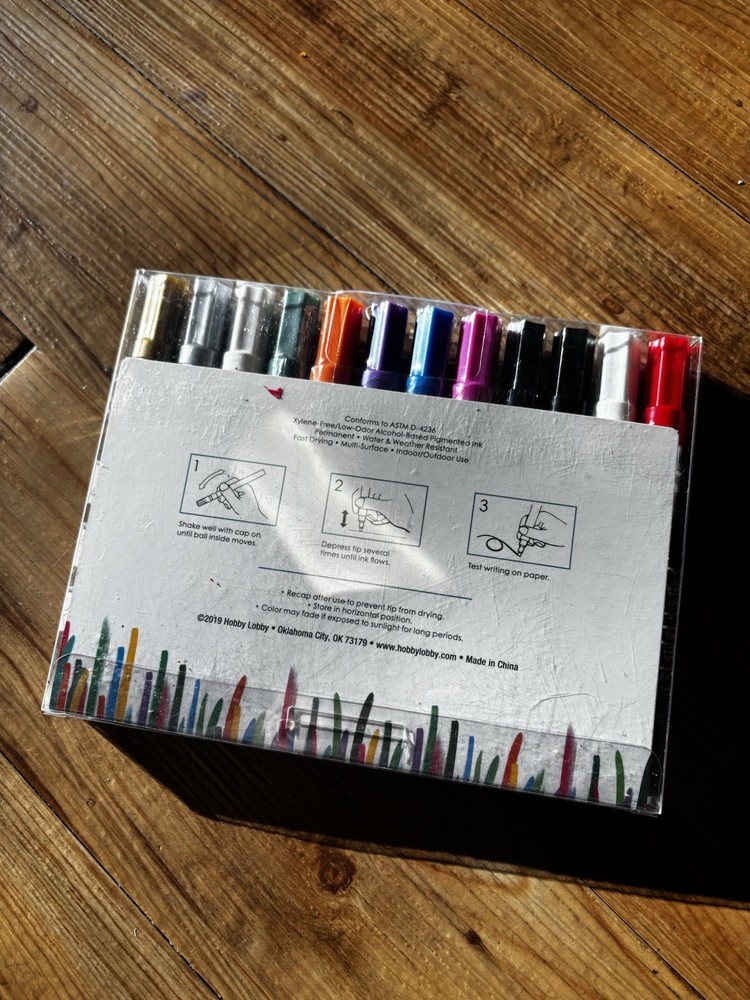 Paint Marker 12 Pc Set Medium Tip Multicolor