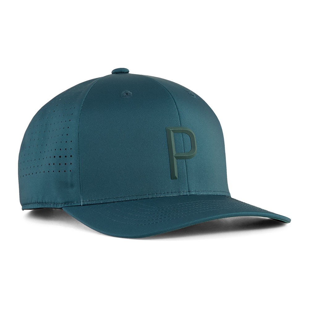 NEW Puma Golf Tech P Snapback Hat Cap - Green Terrain