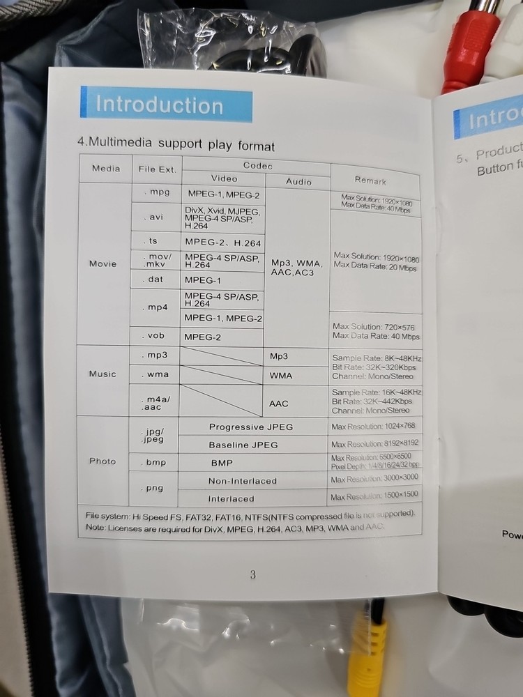 JIFAR Projector LED-portable Wired - Tested