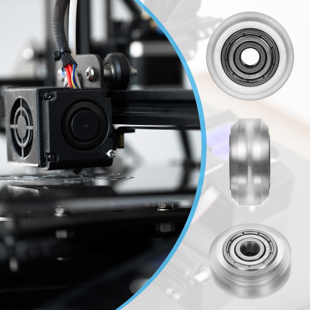 3D Printer POM Rollers, 13pcs High-Speed Gantry Wheels with 625ZZ, White