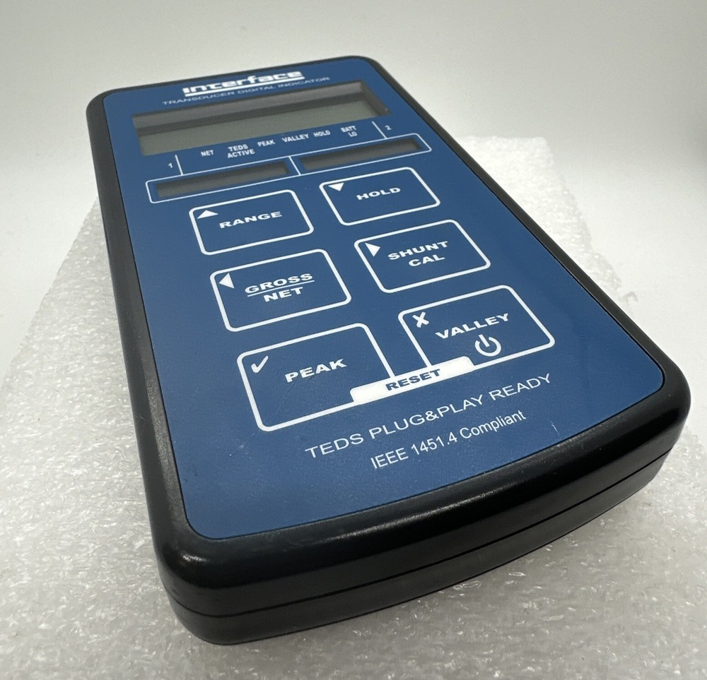 Interface 9320-1 TEDS Hand Held Transducer digital indicator load Cell*Pre-Owned