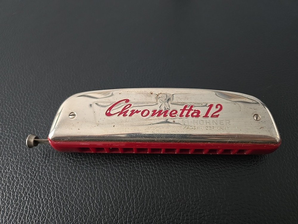 Vintage M HOHNER “Chrometta 12” Slide Harmonica