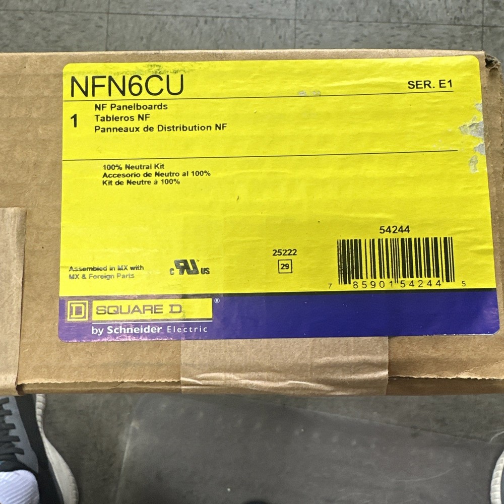Square D NFN6CU Panel Board Neutral Kit New In Box