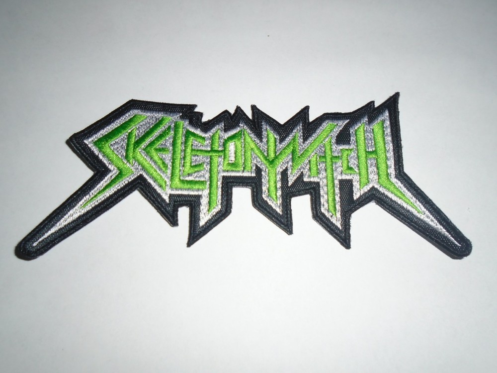 SKELETONWITCH BLACK/THRASH METAL EMBROIDERED PATCH