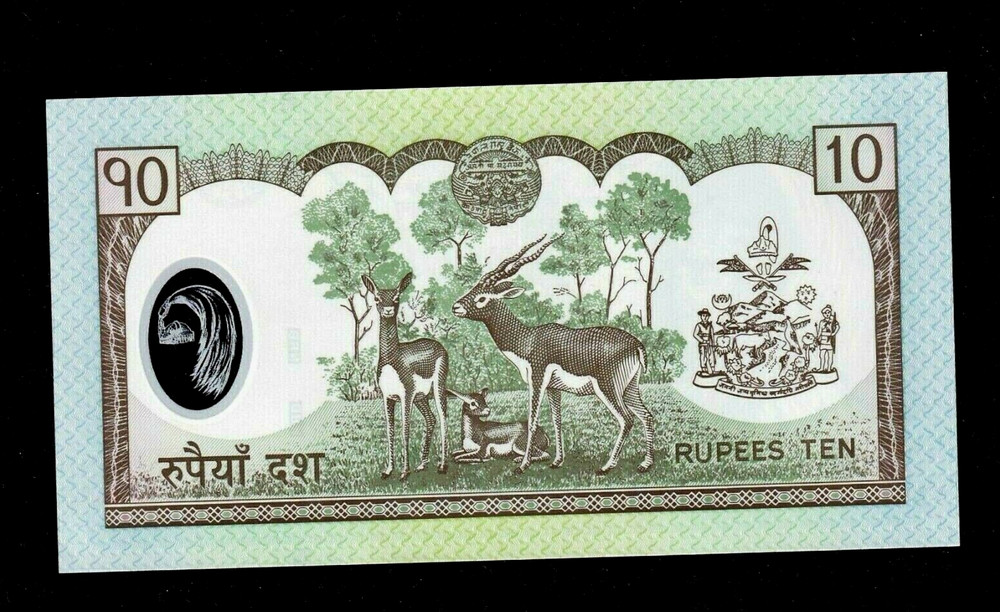 Nepal 10 Rupees 2005 P-54 Polymer plastic UNC