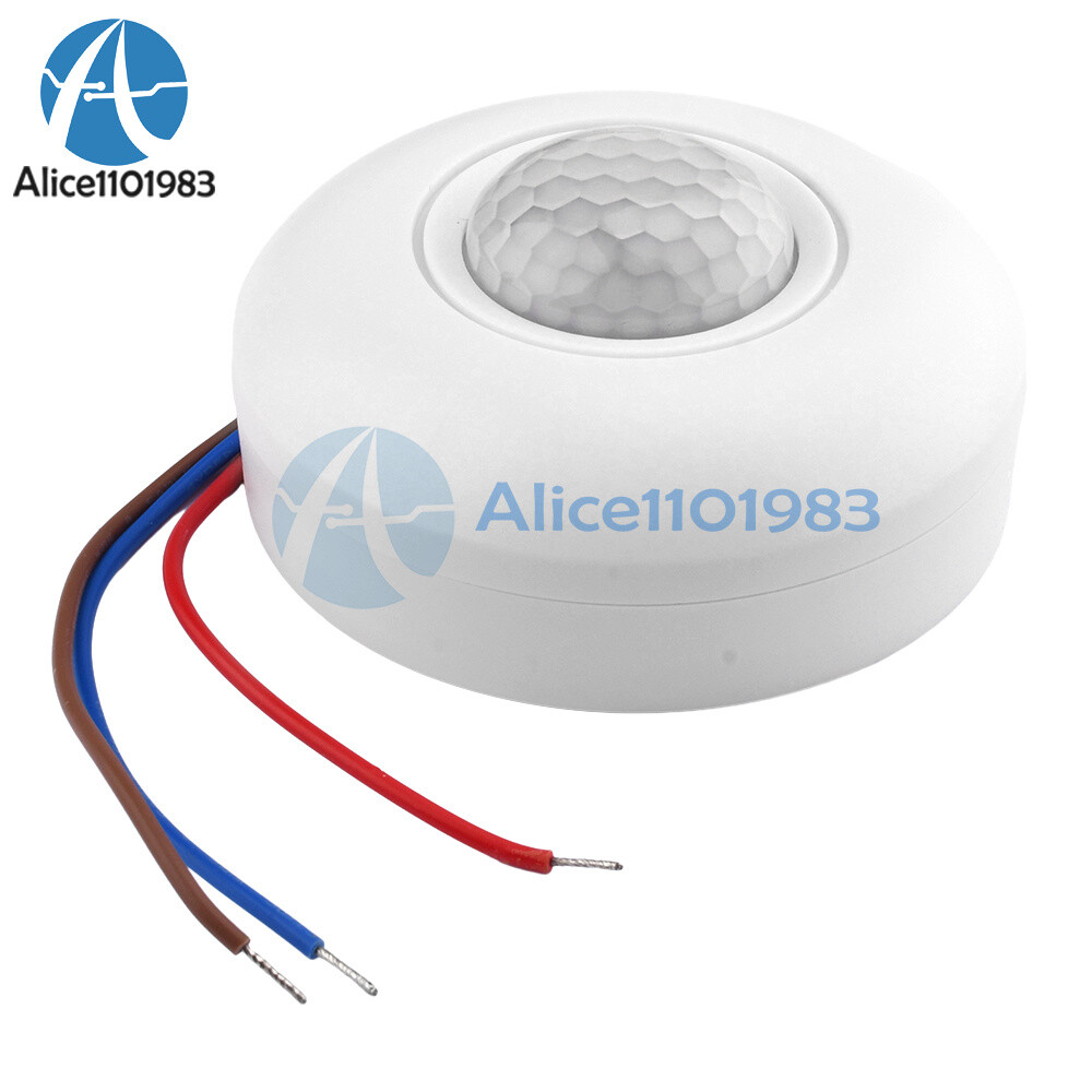 AC85-265V Infrared PIR Motion Induction Sensor 360° Detection For Ceiling Light