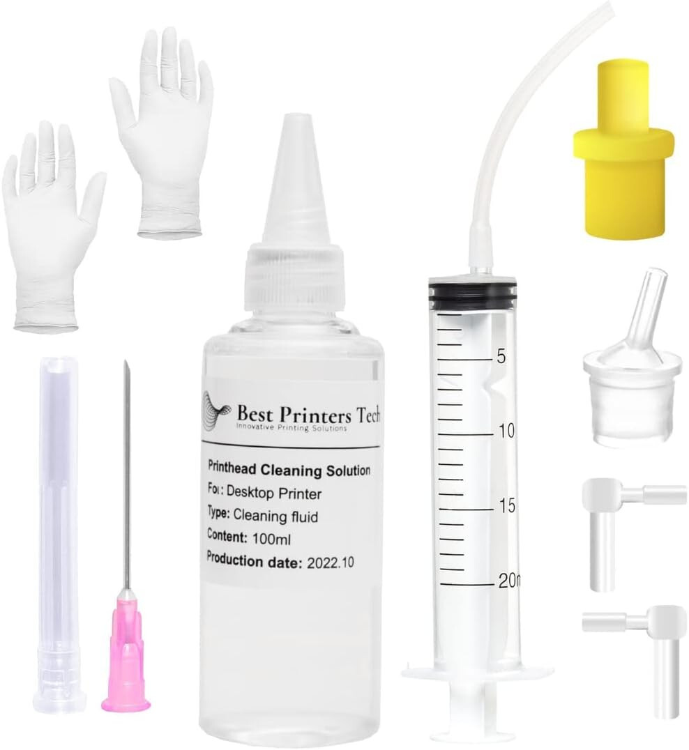 Printhead Cleaning Kit  HP, Epson,Canon, Brother & Lexmark 100ml High Efficiency