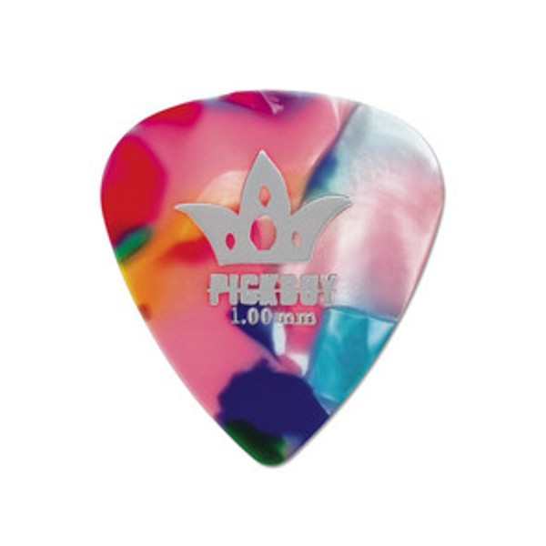 Pickboy Guitar Picks 10 Picks Celluloid Confetti / Multi 1.0mm Heavy