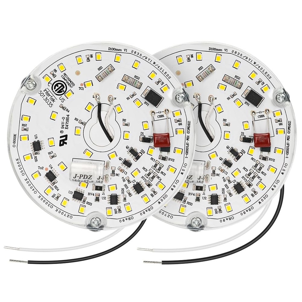2 Pack LED Ceiling Fan Light Replacement Kit, Retrofit for Ceiling Lights, 15...