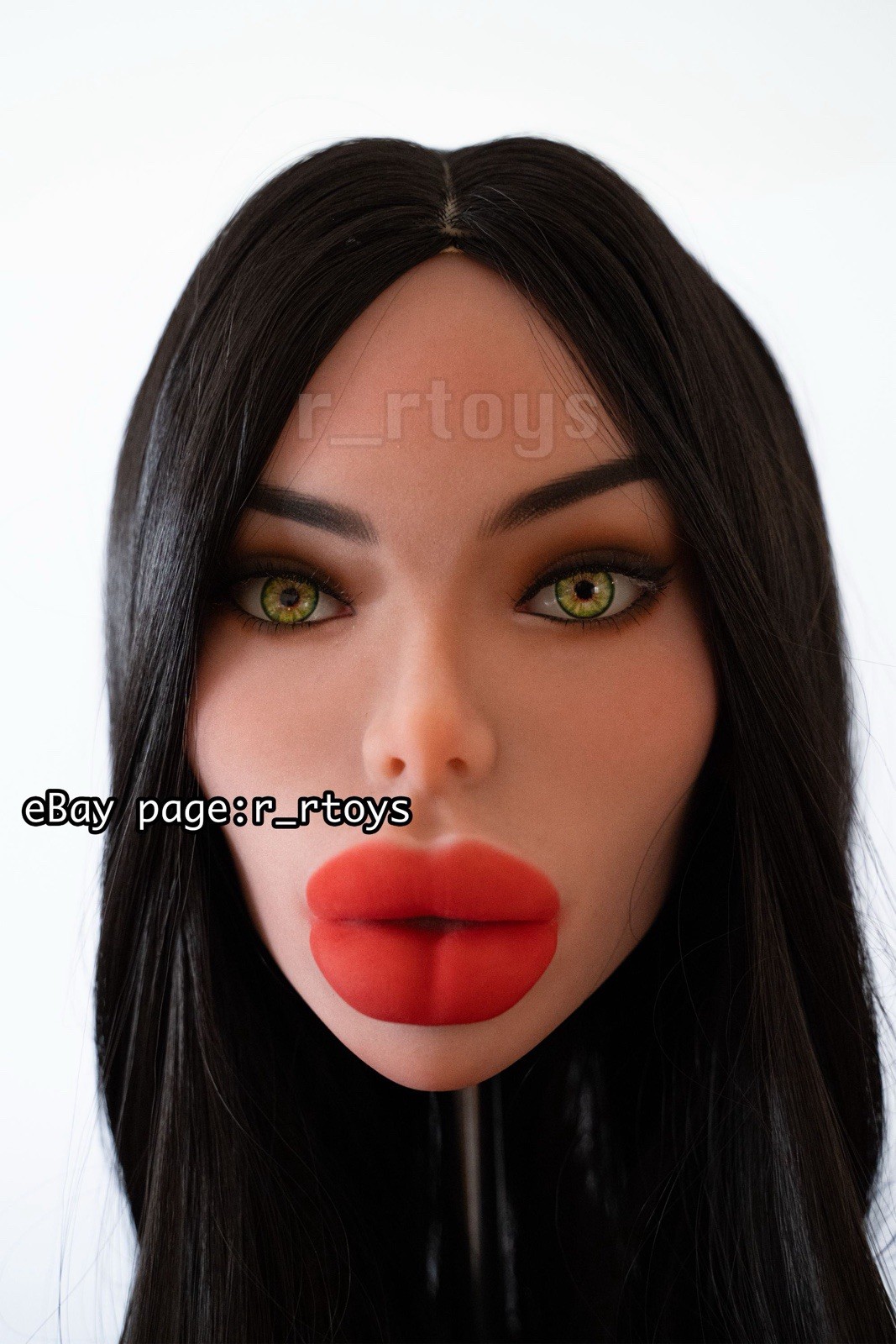 WM Doll BIMBO HEAD #496 WM SEX DOLL HEAD only TAN with BUILT IN TONGUE