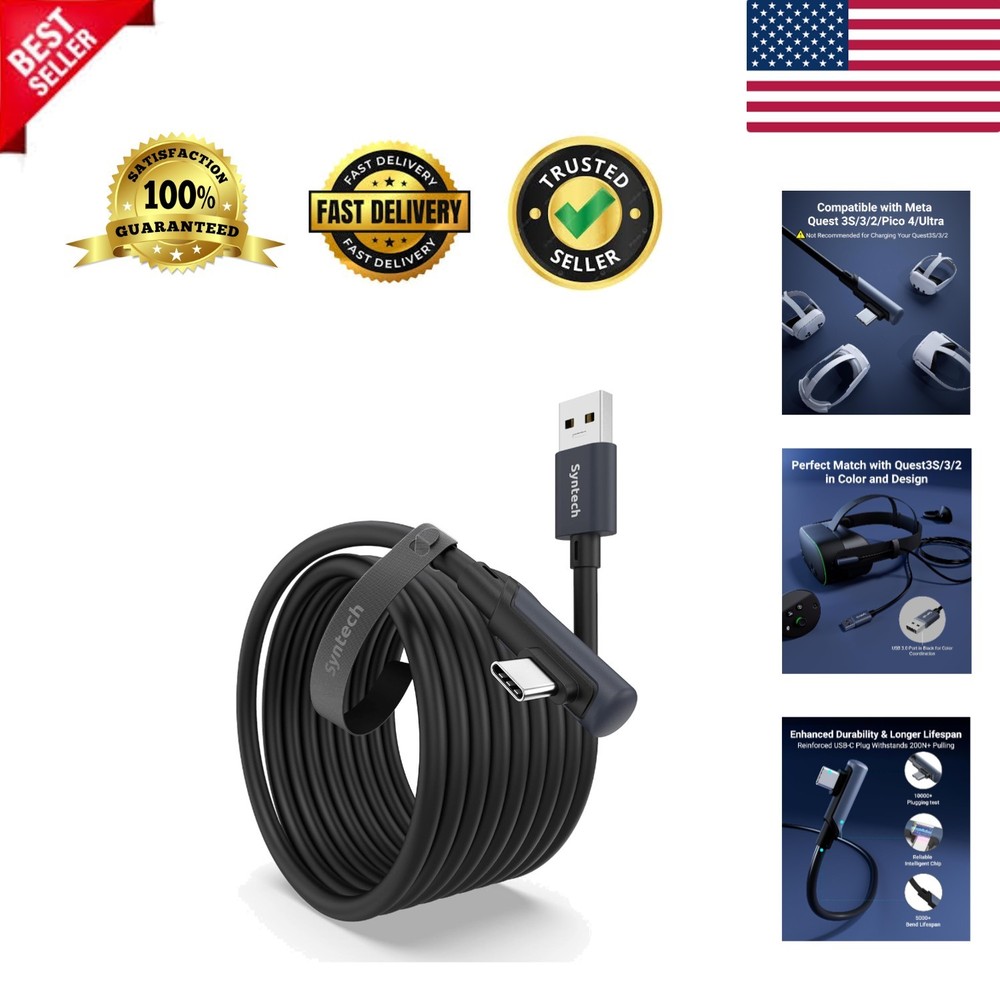Link Cable 16 FT Compatible with Oculus/Meta Quest 3/Meta Quest 3S, Quest2/Pr...