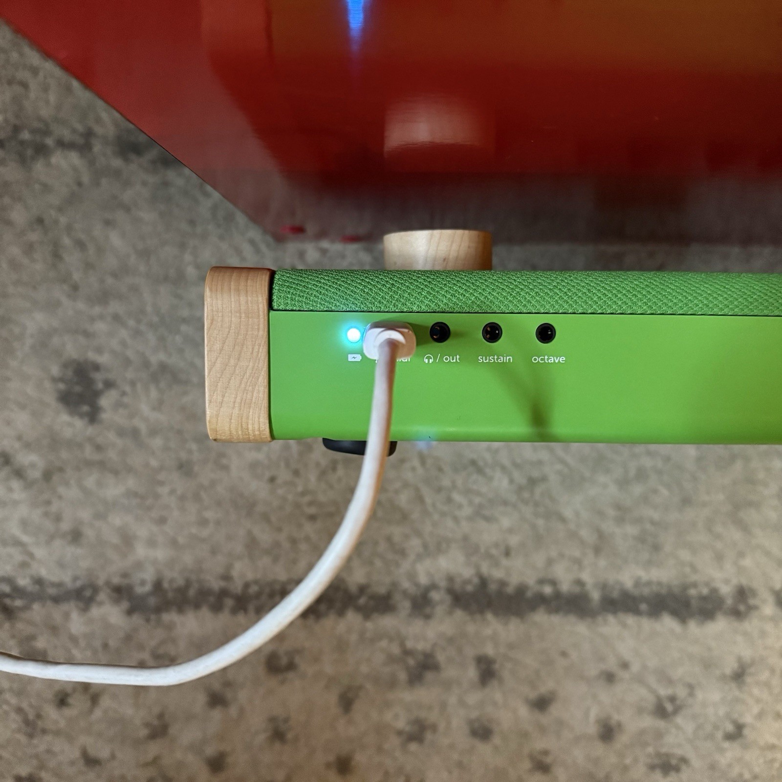 Loog x Dualingo Portable Digital Piano Green MIDI USB-C Used