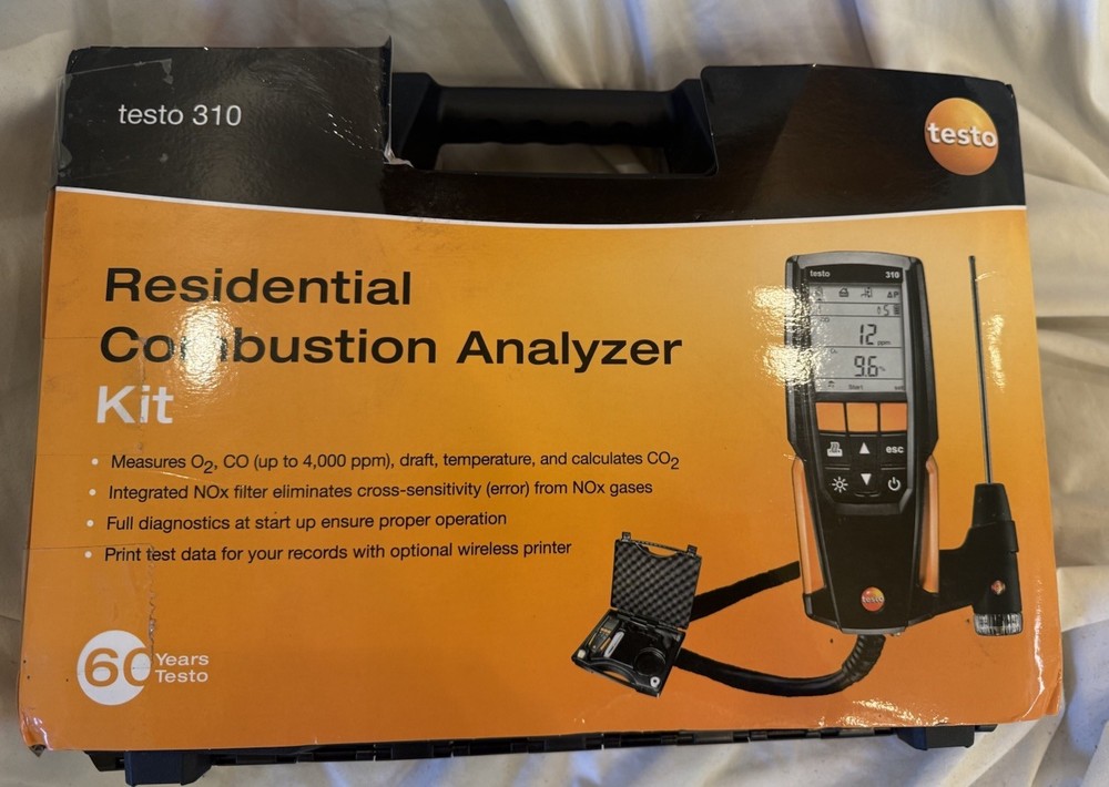 Testo 310 Combustion Analyzer Kit With Printer 0563 3110 01