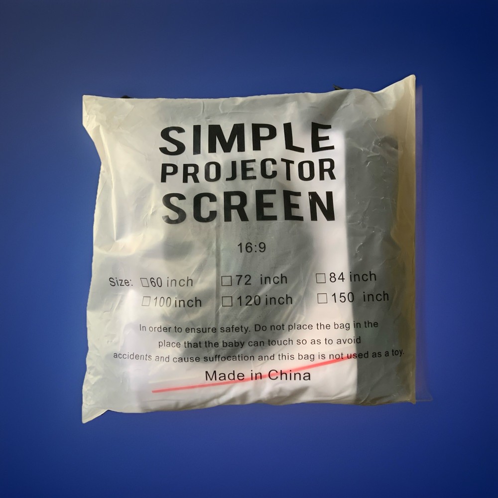 Simple Projection Screen 120 Inches foldable 16:9 scale