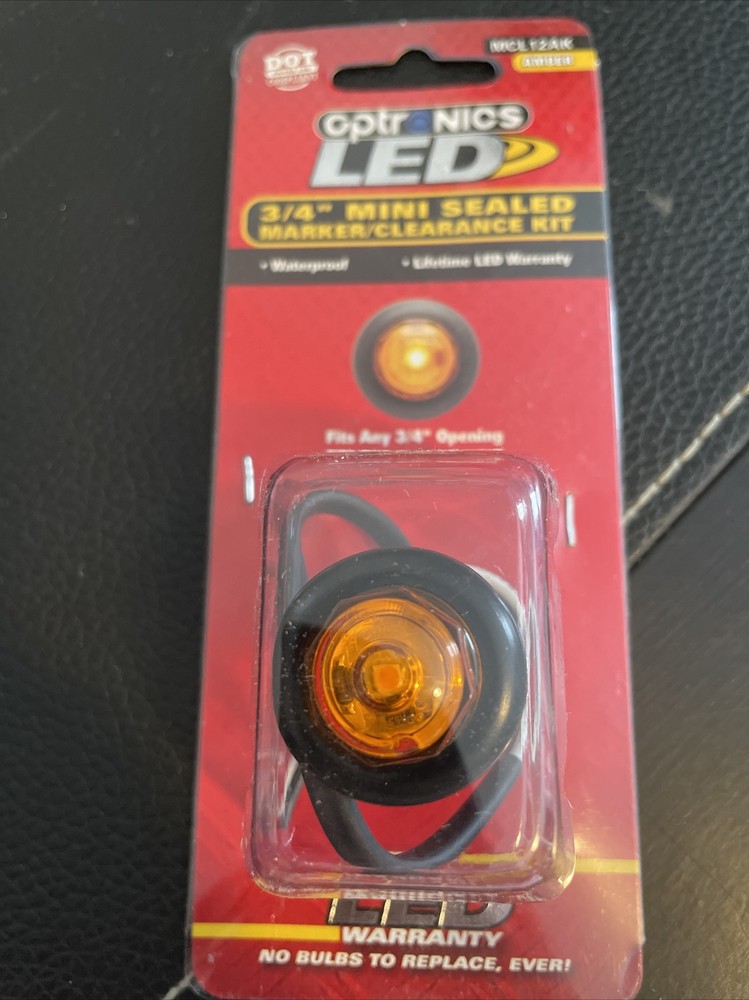 Optronics LED Clearance LED light  3/4"  Amber MCL12AK