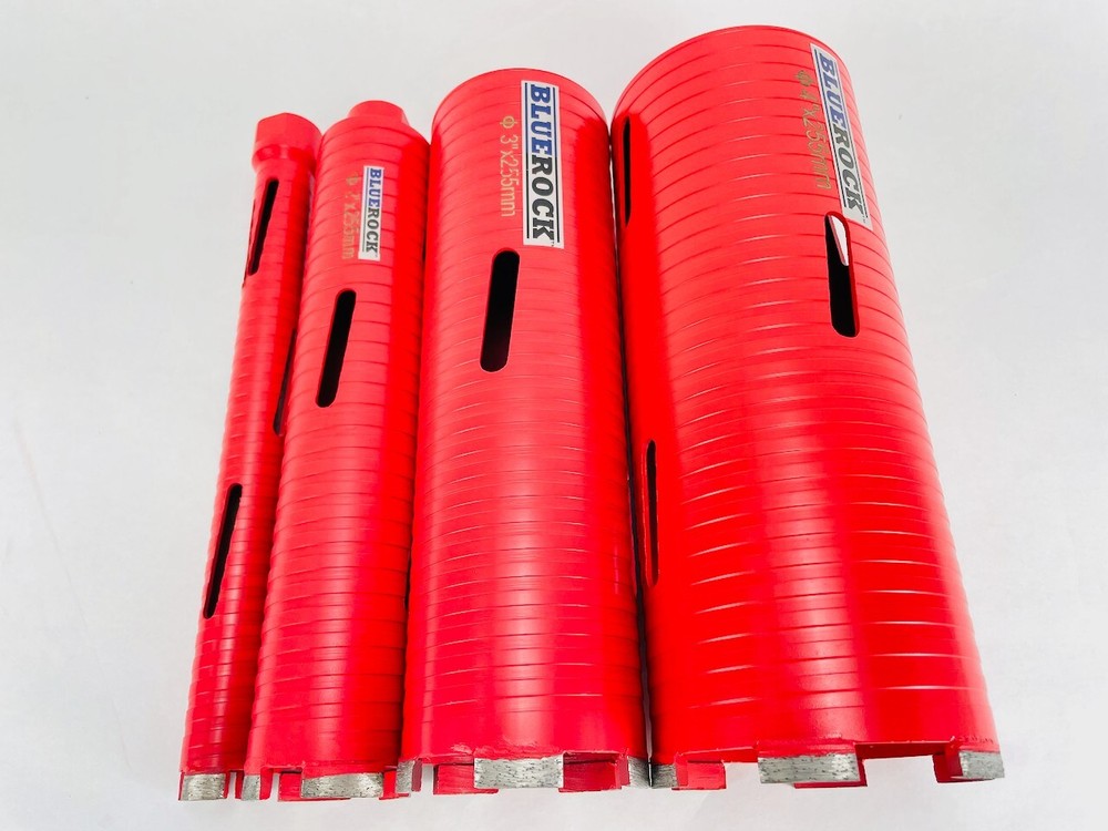 DRY Type 1"-4" Set Diamond Coring Bit - Concrete Core Drill by BLUEROCK ® Tools