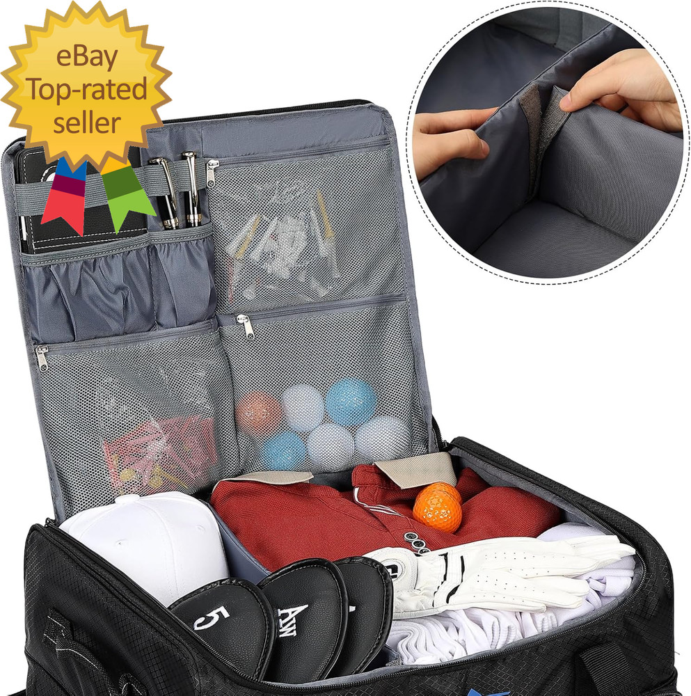 Golf Trunk Organizer 2 Layer Car Locker with Ventilated Compartment