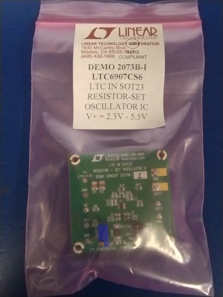 ANALOG DEVICES DC2073B-I Clock & Timer Development Tool LTC6907 Eval Board