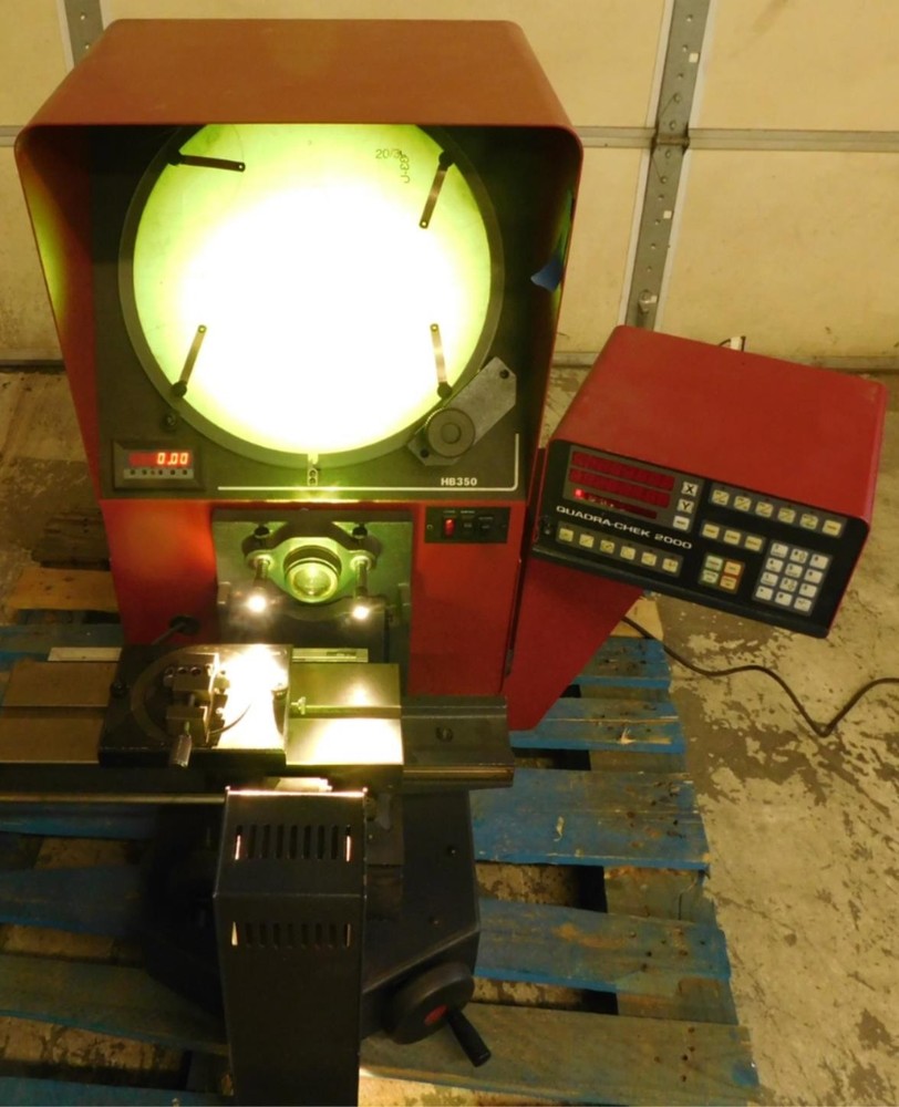 STARRETT PRECISION OPTICAL HB350 QUADRA CHEK 2000 OPTICAL COMPARATOR (#4725)