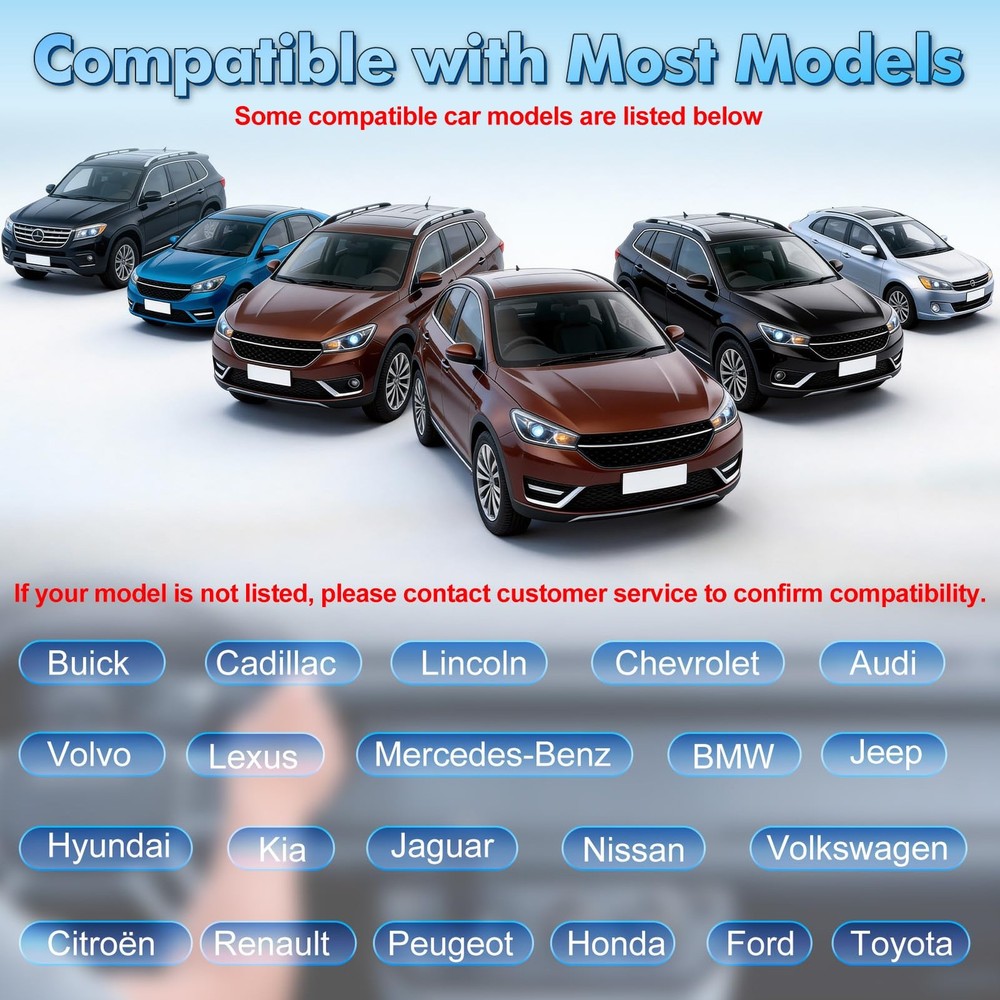 External Universal CD Player for Car - Lehwey Portable Car CD Remote Control,