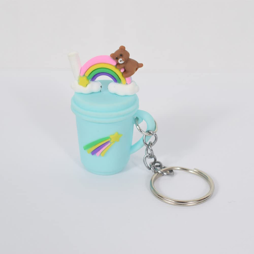 50PCS Bulk Keychains, 1 Inch Key Rings and Chain