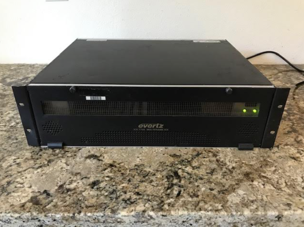 Evertz 7700FR-C 7700 MultiFrame Chassis with (1) AC Power Supply