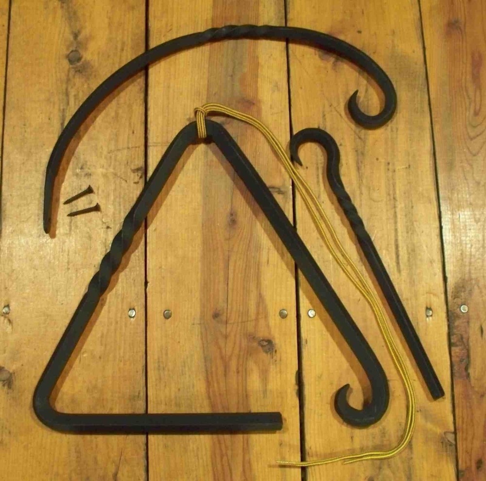 Large Triangle Dinner Bell with a Twist & hanger PCBS Glad to do custom work