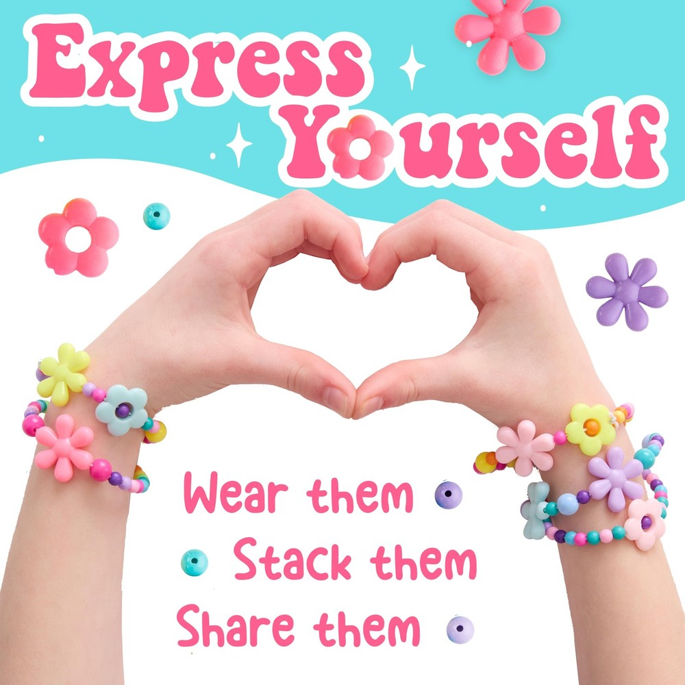 Creativity for Kids Beaded Flower Bracelets, Bracelets