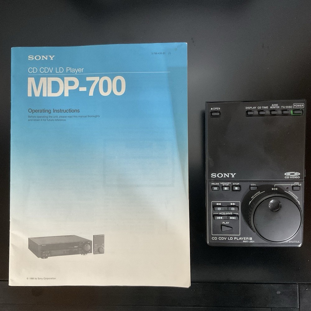 Sony CD CDV LD Player MDP-700