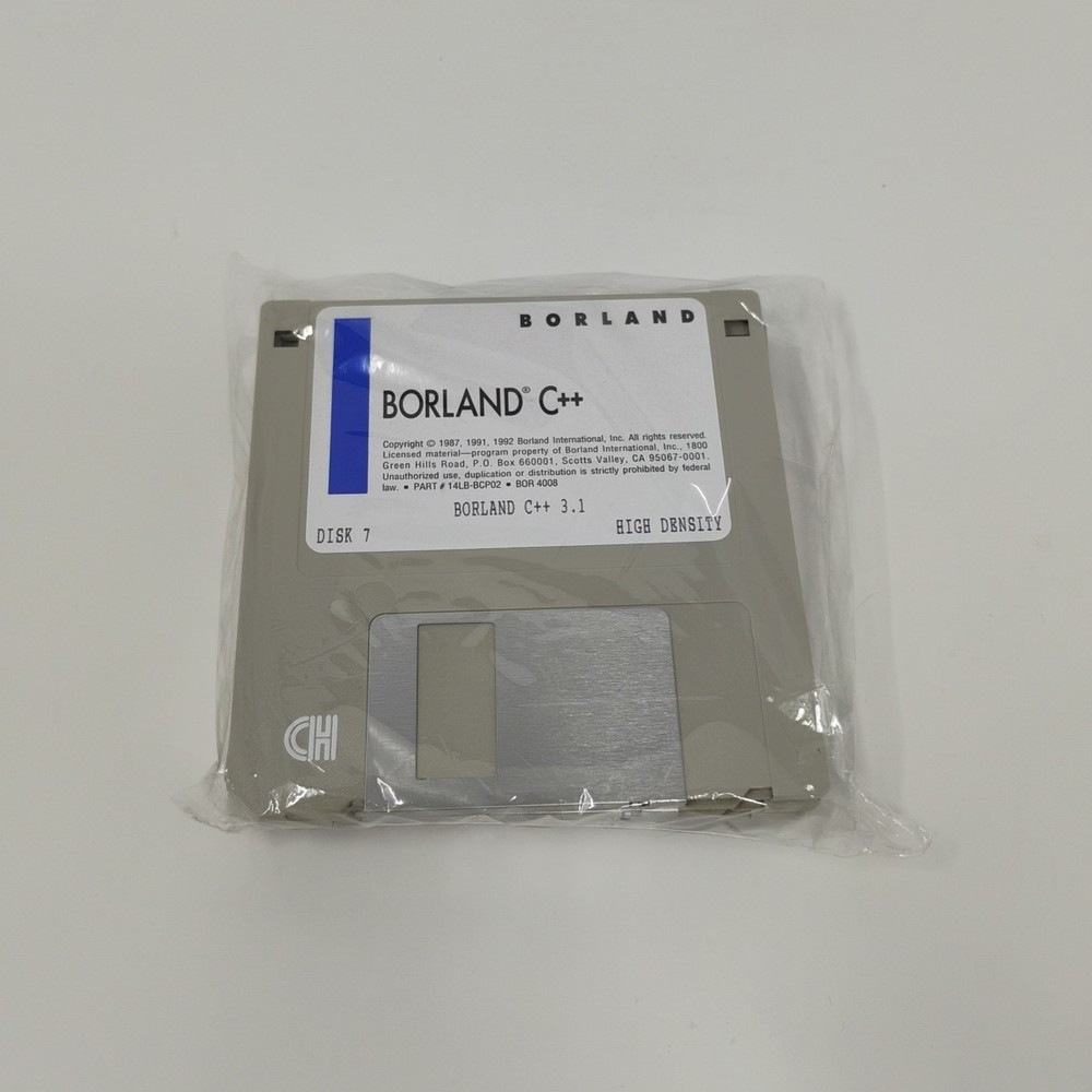 Borland C++ 3.1 Programming Debugger Assembler Sealed 3.5" Diskettes & Manuals